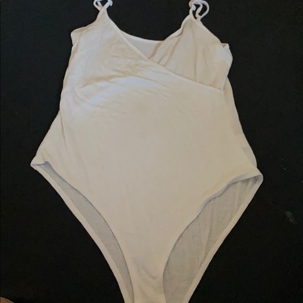 UO white cotton body suit
